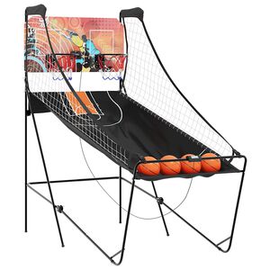 vidaXL Machine d'arcade de basket avec 4 balles pour 2 joueurs
