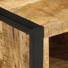 vidaXL Table basse 90x50x36 cm bois de manguier massif brut