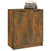 vidaXL Meuble &agrave; chaussures Ch&ecirc;ne fum&eacute; 59x35x70 cm Bois d'ing&eacute;nierie