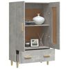 vidaXL Buffet haut Gris béton 70x31x115 cm Bois d'ingénierie