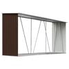 vidaXL Abri de stockage de bois Acier galvanis&eacute; 330x84x152 cm Marron