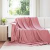 vidaXL Couvertures &agrave; jeter 24 pcs Rose 240 x 220 cm Toison