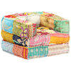 vidaXL Pouf modulaire Patchwork Tissu