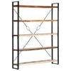 vidaXL Biblioth&egrave;que 5 niveaux 140x30x180cm Bois solide de r&eacute;cup&eacute;ration