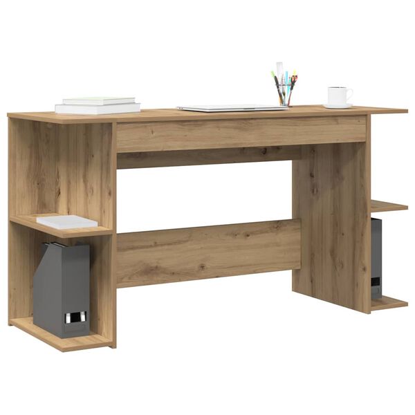 vidaXL Bureau Autre ch&ecirc;ne artisanal 140 x 50 x 75 cm Bois d'ing&eacute;nierie