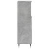 vidaXL Armoire de salle de bain gris béton 30x30x100 cm