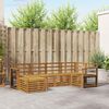 vidaXL Ensembles de canap&eacute;s 6 pcs Naturel Bois d'Acacia Massif