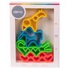 d&euml;na Ensemble de jouets en silicone en forme d'animaux Neon 4 pcs