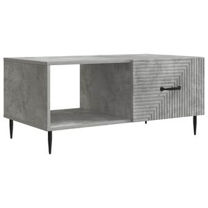 vidaXL Table basse Gris b&eacute;ton 90 x 50 x 40 cm Bois d'ing&eacute;nierie