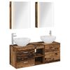 vidaXL Ensemble de mobilier de salle de bain 5 pcs Bois ancien