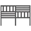 vidaXL Tête de lit Gris 126x4x100 cm Bois massif de pin
