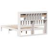 vidaXL Lit biblioth&egrave;que sans matelas blanc 150x200 cm bois pin massif