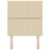 vidaXL T&ecirc;te de lit avec t&ecirc;te de lit Cr&egrave;me 80 cm tissu