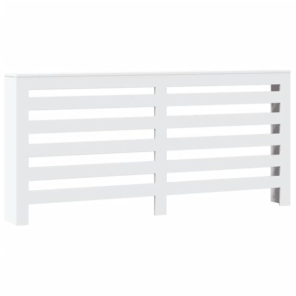 vidaXL Cache-radiateur blanc 175x20x82 cm bois d'ing&eacute;nierie