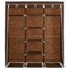 vidaXL Armoire avec compartiments et barres Marron 150x45x175 cm Tissu