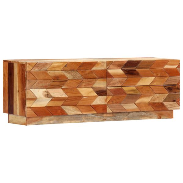 vidaXL Meuble TV 120 x 30 x 40 cm Bois de r&eacute;cup&eacute;ration massif