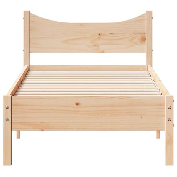 vidaXL Cadre de lit sans matelas 90x190 cm bois de pin massif