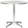 vidaXL Table de jardin Argent&eacute; 80x70 cm Aluminium