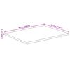 vidaXL Dessus de table 90x80x2,5 cm bord vivant bois massif manguier