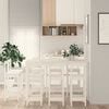 vidaXL Ensemble de bar 9 pcs Blanc Bois de pin massif