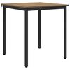 vidaXL Table de salle &agrave; manger / Table de repas 70 x 70 x 75 cm M&Eacute;TAL