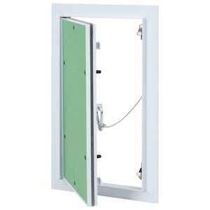 vidaXL Panneau d'Acc&egrave;s Vert et Argent 30 x 55 cm Aluminium et Pl&acirc;tre