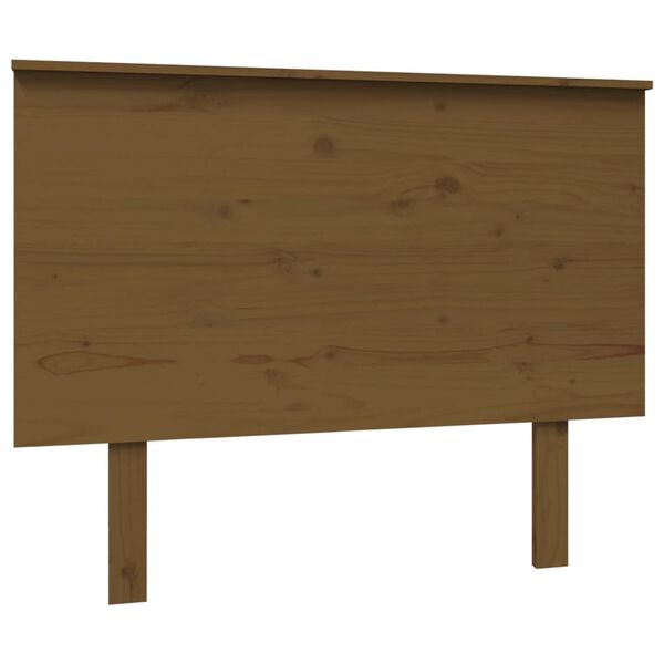 vidaXL T&ecirc;te de lit Marron miel 104x6x82,5 cm Bois massif de pin
