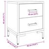 vidaXL Table de chevet Noir 36x30x45 cm Bois de pin massif