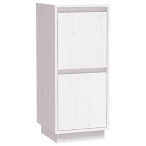 vidaXL Buffet Blanc 31,5x34x75 cm Bois massif de pin