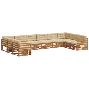 vidaXL Ensembles de canap&eacute;s avec coussin 7 pcs Naturel et Beige