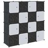 vidaXL Cubes de rangement 16 pcs avec tiges de suspension PP