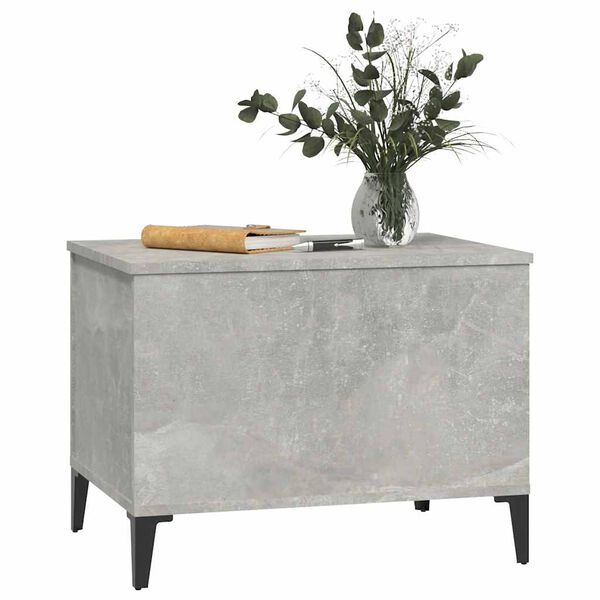 vidaXL Table basse Gris béton 60x44,5x45 cm Bois d'ingénierie