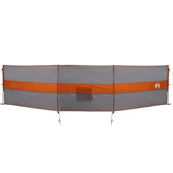 vidaXL Brise-vent de camping gris et orange 490x123 cm imperméable