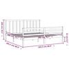 vidaXL Cadre de lit sans matelas gris 200x200 cm bois massif de pin