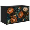 vidaXL Meuble TV mural LOCHEM 69 x 33 x 40 cm Ch&ecirc;ne noir
