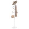 vidaXL Porte-manteau blanc 183 cm fer enduit de poudre