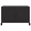vidaXL Meuble TV noir 68x39x43,5 cm acier