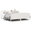 vidaXL Cadre de lit sans matelas blanc 200x200 cm bois massif de pin