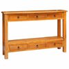 vidaXL Table console Naturel 115 x 32 x 76 cm Bois de Mahogany Massif
