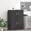 vidaXL Armoire de rangement Noir 80 x 40 x 40 cm Acier