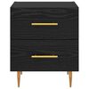 vidaXL Cabinet de chevet 2 pcs Ch&ecirc;ne noir 40 x 35 x 47,5 cm