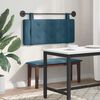 vidaXL T&ecirc;te de lit suspendue Bleu 110 x 55 x 5 cm Velours