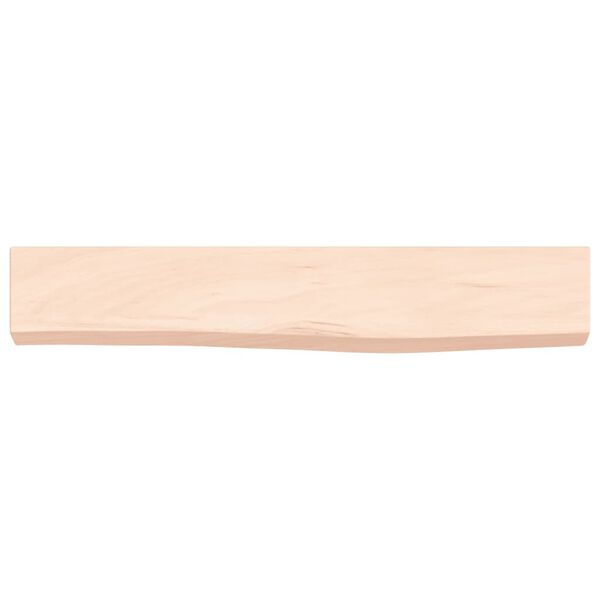 vidaXL &Eacute;tag&egrave;re murale 60x10x4 cm bois de ch&ecirc;ne massif non trait&eacute;
