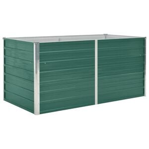 vidaXL Jardini&egrave;re 160 x 80 x 77 cm Acier galvanis&eacute; Vert