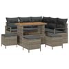 vidaXL Ensemble de canap&eacute; de jardin 9 pc 8-Nombre de places Gris