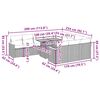 vidaXL Ensemble de canapés de jardin 11 pcs et coussins rotin acacia