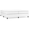 vidaXL Sommier &agrave; lattes de lit avec matelas Blanc 200x200cm Similicuir