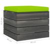 vidaXL Salon palette de jardin 6 pcs avec coussins Bois de pin massif