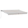 vidaXL Auvent r&eacute;tractable Gris clair et blanc 3,5 x 2 m
