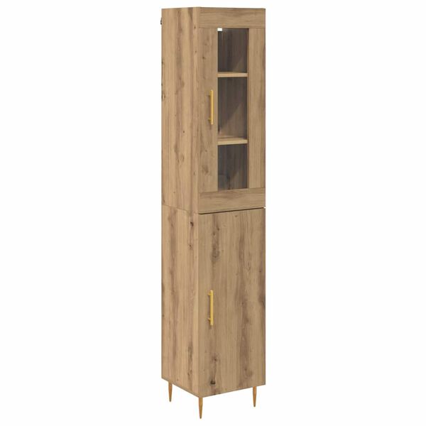 vidaXL Haut Armoire 2 pcs Ch&ecirc;ne artisanal Bois d'ing&eacute;nierie